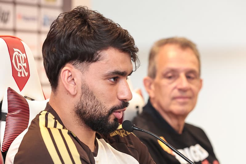 Lucas Paquetá em apresentação no Flamengo