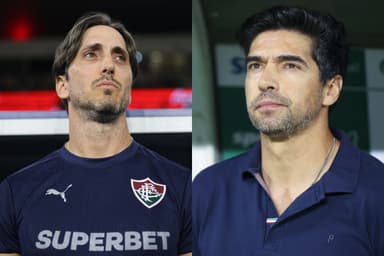 Zubeldía pelo Fluminense e Abel Ferreira pelo Palmeiras