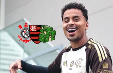 Allan, reforço do Corinthians, em treino do Flamengo