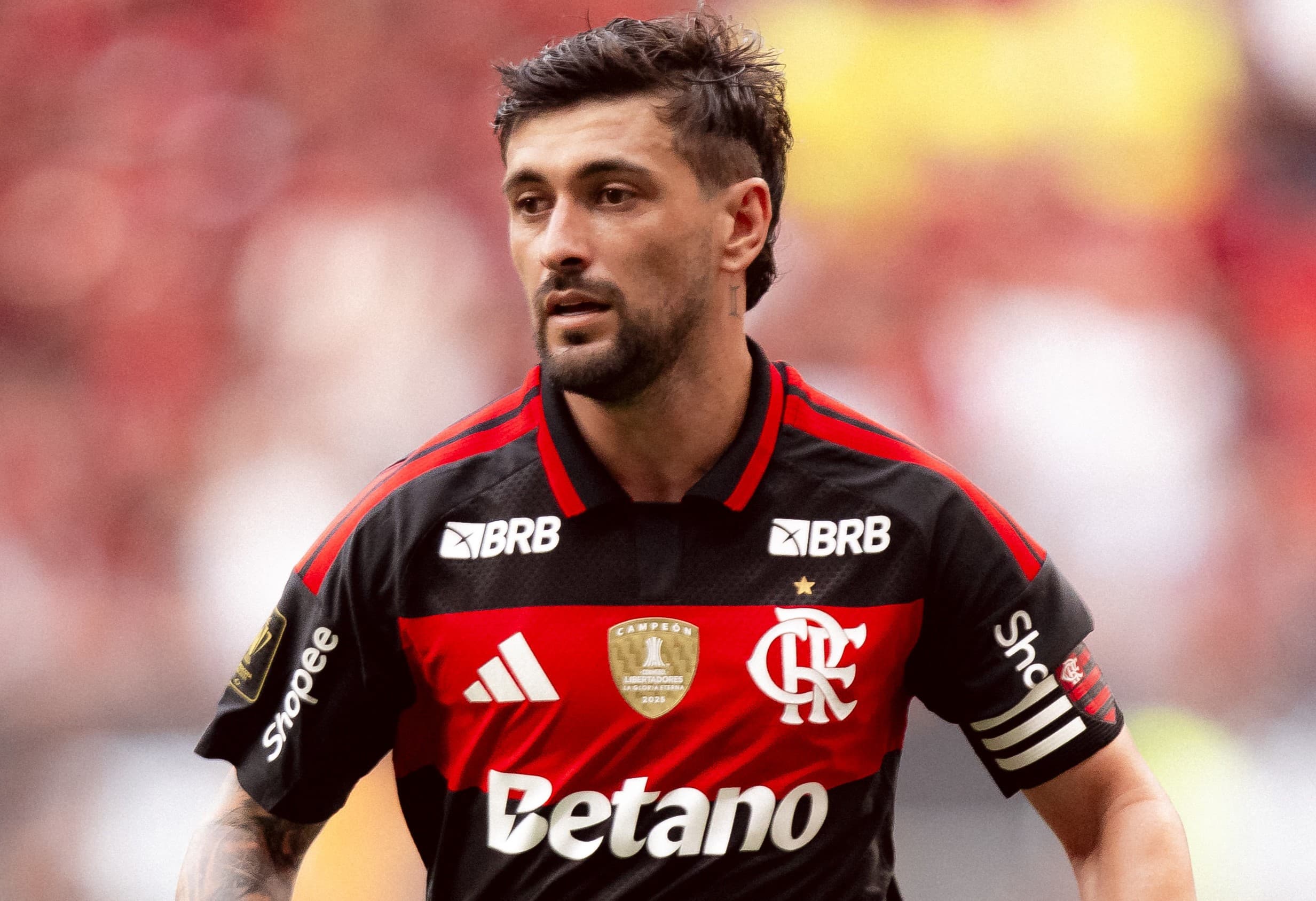 Arrascaeta em campo pelo Flamengo