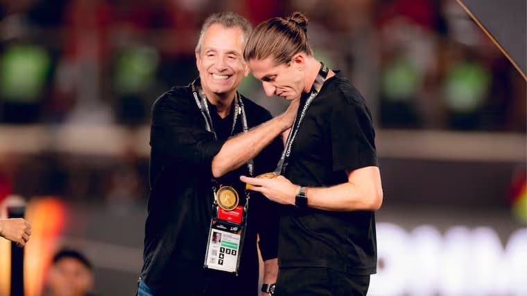 Bap e Filipe Luís juntos