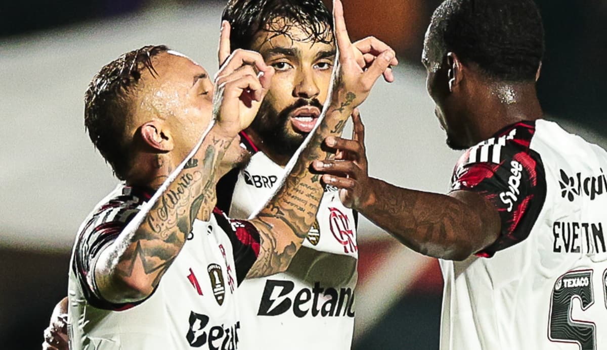 Cebolinha em jogo do Flamengo contra Vitória