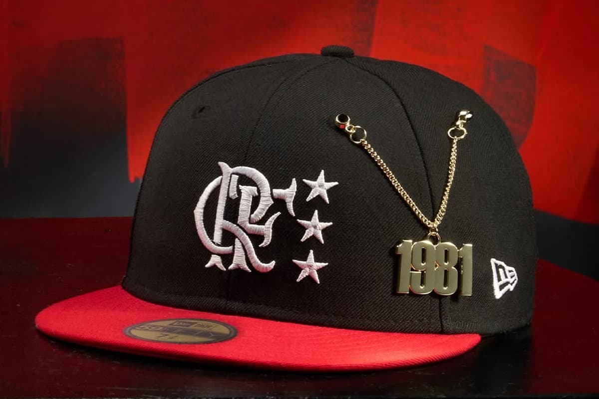 Boné rubro-negro da New Era em collab com o Flamengo