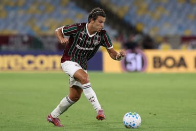 Canobbio jogando pelo Fluminense, no Maracanã