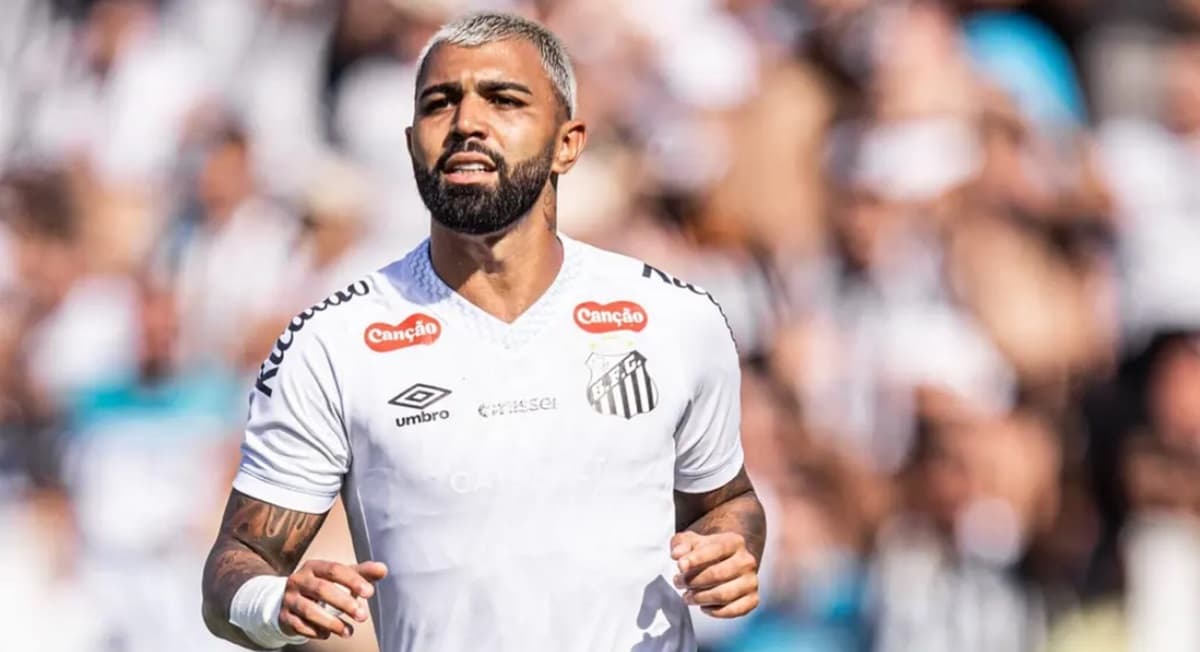 gabigol ex-flamengo em jogo do santos