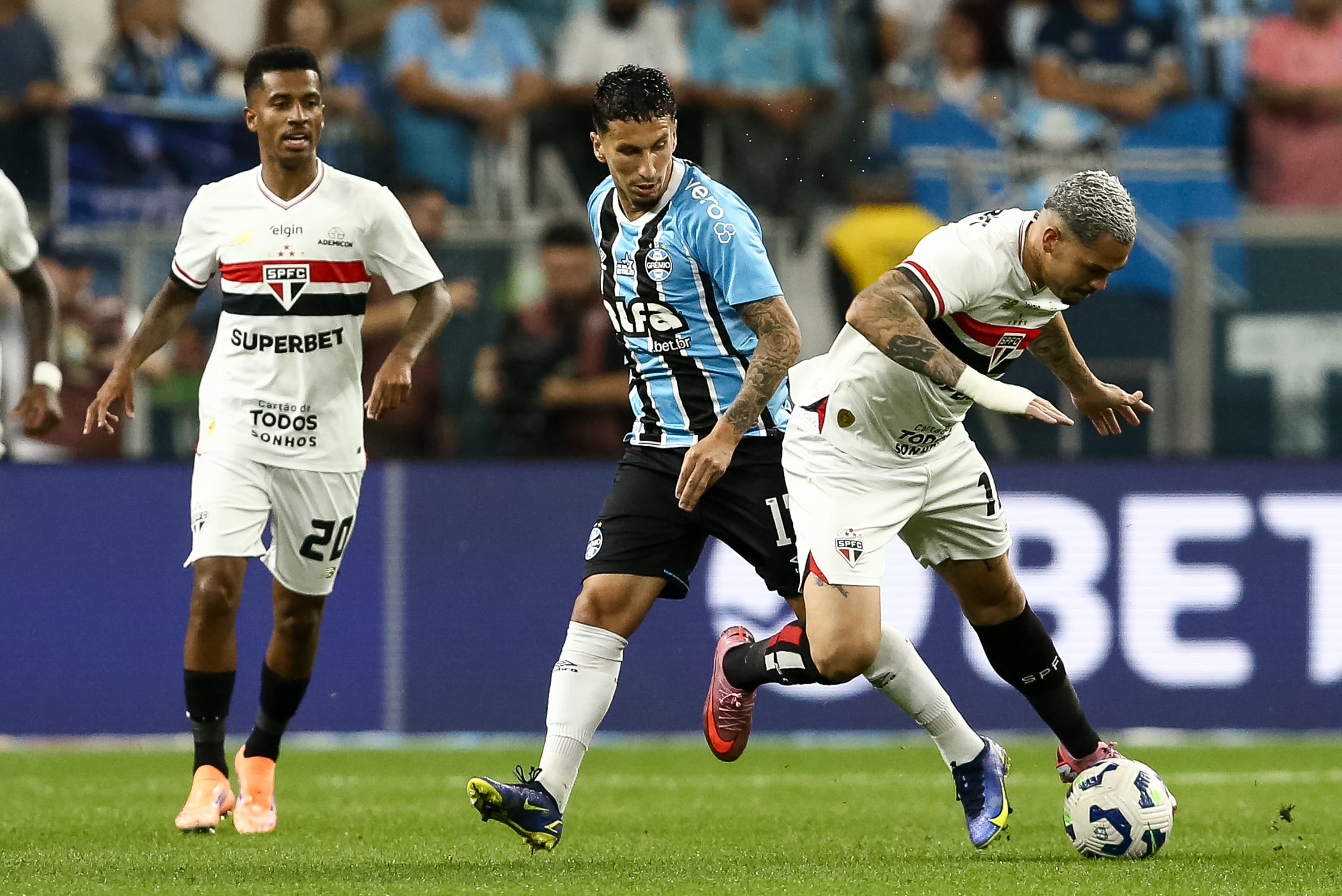 Dodi e Luciano em São Paulo x Grêmio