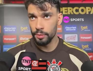 Lucas Paquetá na zona mista do Flamengo