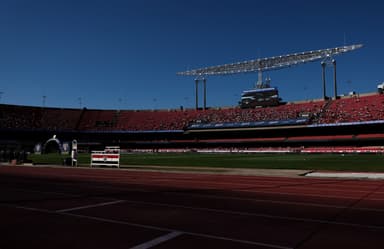 Vista geral do estádio antes da partida do Brasileirão 2025 entre São Paulo e Fluminense, no Estádio MorumBIS, em 27 de julho de 2025, em São Paulo, Brasil.