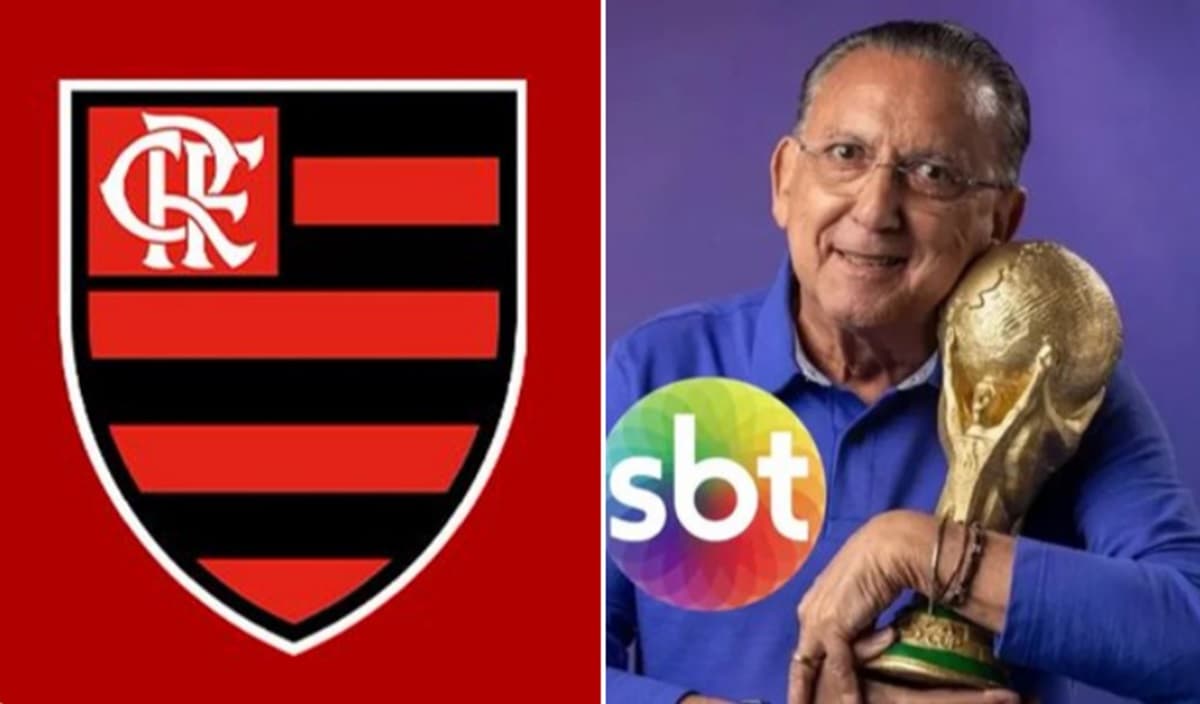 Flamengo e Galvão Bueno na SBT