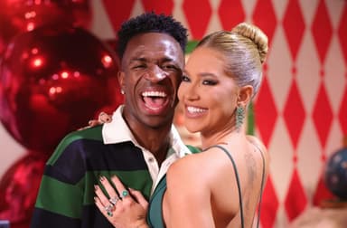 Vini Jr, do Real Madrid e sua namorada Virginia Fonseca