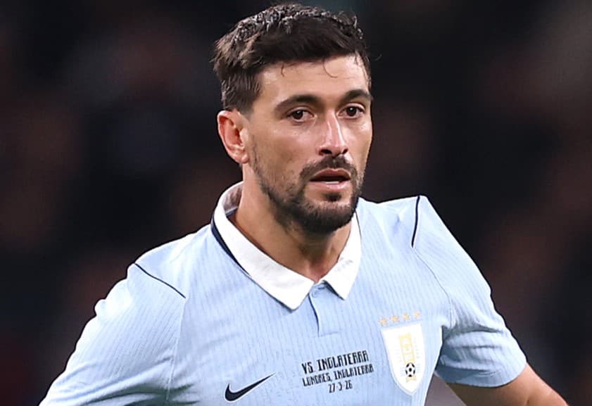 Arrascaeta durante Uruguai x Inglaterra