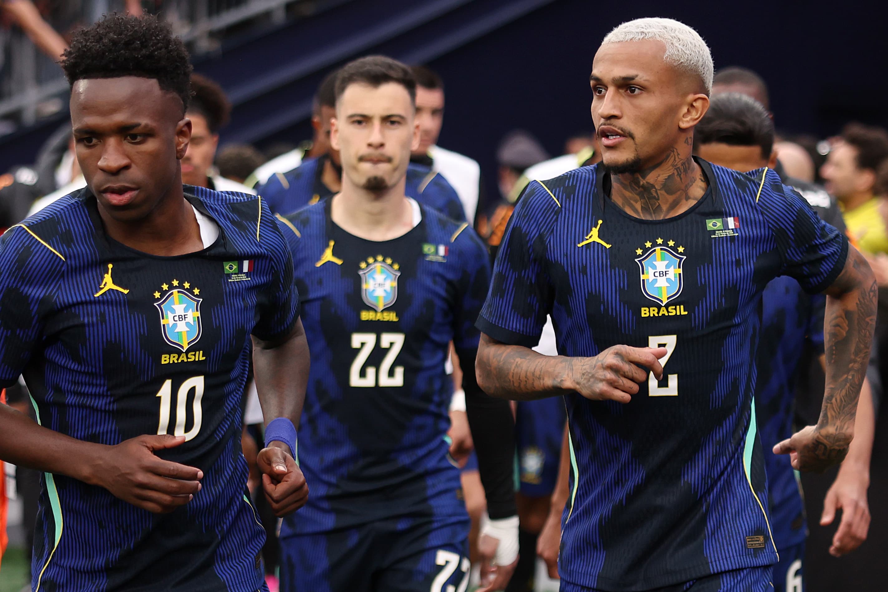 Wesley e Vini Jr na Seleção Brasileira