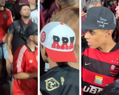 Camisas do Flamengo no jogo do Lanús