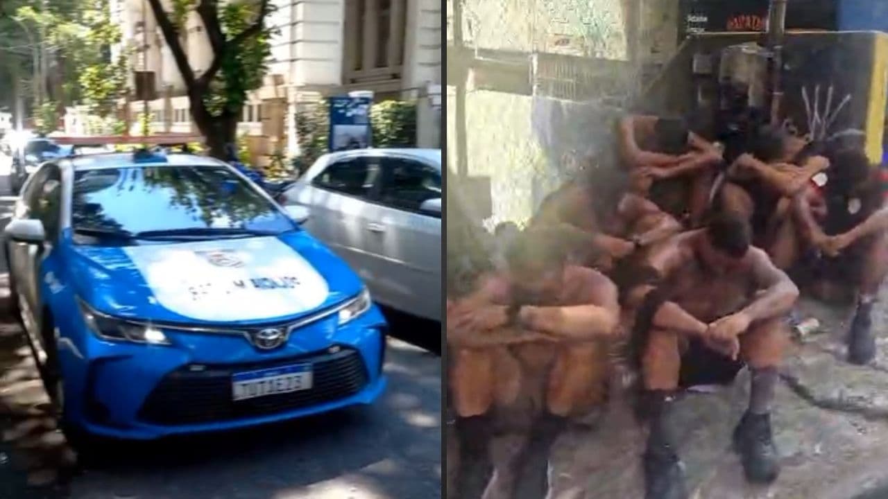 Polícia torcida Flamengo Laranjeiras