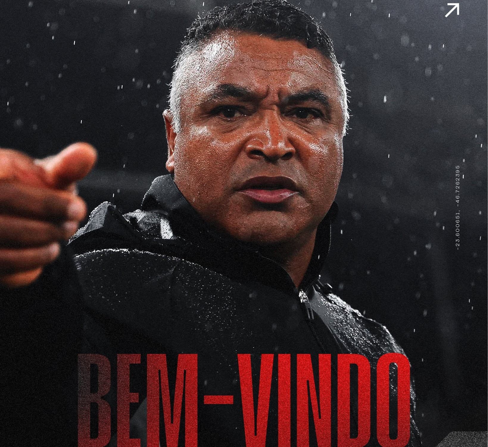 Arte de anúncio de Roger Machado no São Paulo