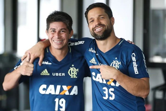 Flamengo Conca e Diego Foto Gilvan de Souza