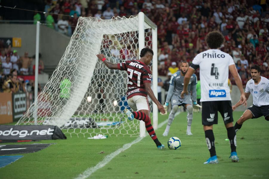flamengo santos notas atuações bruno henrique