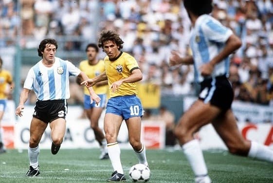 zico seleção brasil argentina