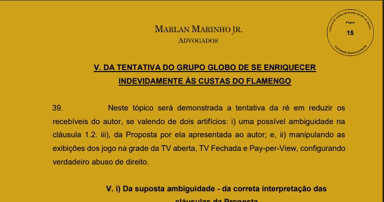 contrato flamengo globo