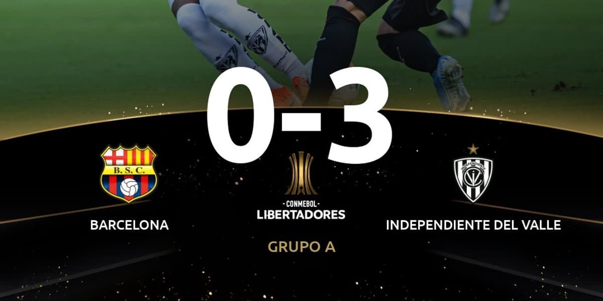 Barcelona de Gauyaquil 0-3 Independiente del Valle