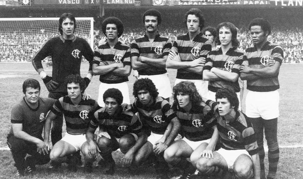 Time do Flamengo no Campeonato Carioca de 1974; equipe de jovens era liderada por Zico e venceu o Vasco na final
