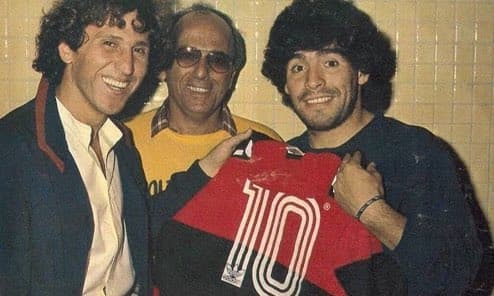 maradona flamengo zico