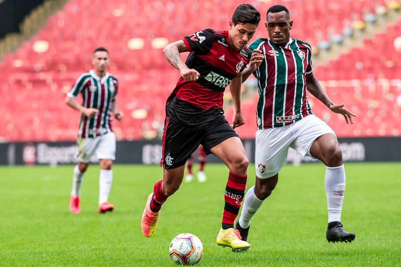 Pedro marcou em dois dos quatro jogos disputados contra o seu ex-clube, Fluminense, vestindo a camisa do Flamengo