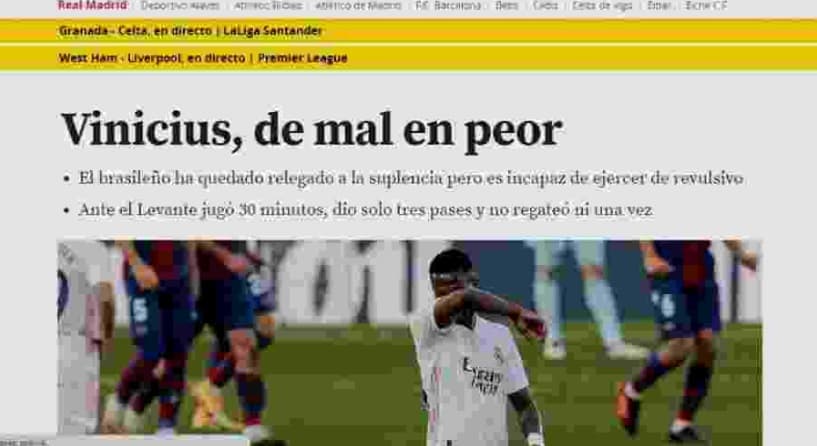 vinicius jr real imprensa