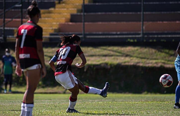 flamengo feminino gol de falta 2021