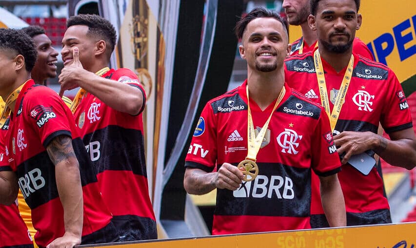 michael comemora título pelo flamengo