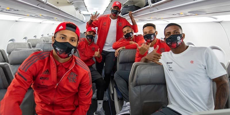 jogadores flamengo viagem