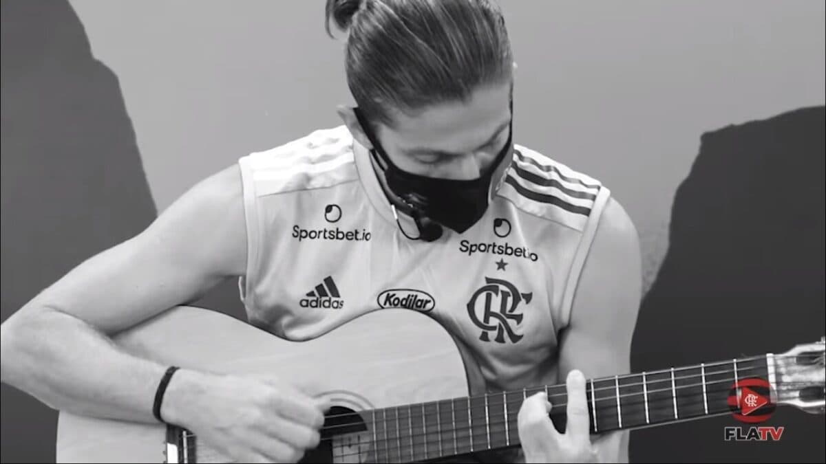 Filipe Luís Dia do Rock Flamengo