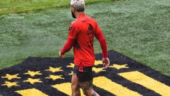 Gabigol escudo do Peñarol influência Filipe Luís final Libertadores Flamengo