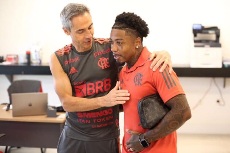 Marinho Flamengo Paulo Sousa treinamento