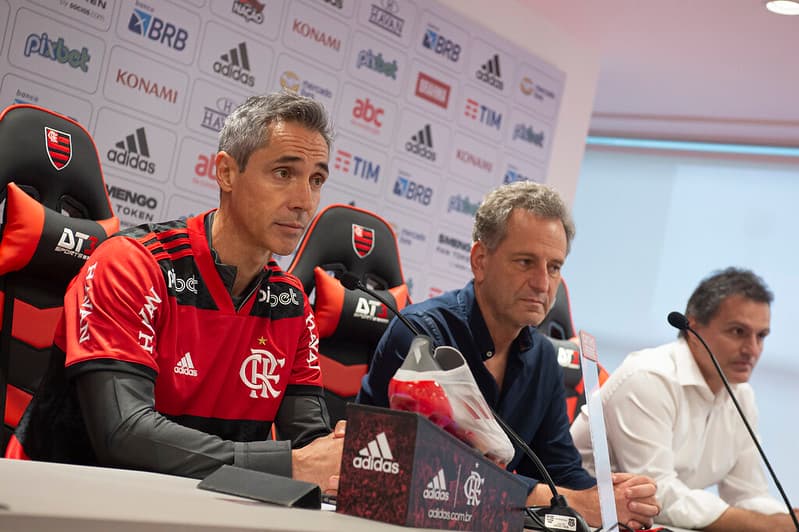 paulo sousa flamengo landim spindel coletiva apresentação