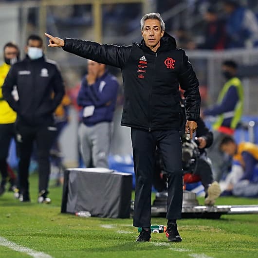 Paulo Sousa durante jogo do Flamengo