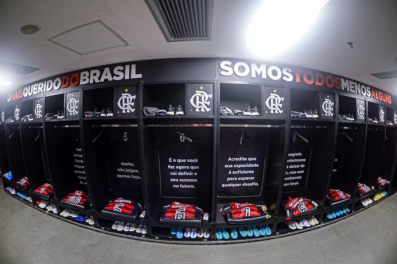 vestiário flamengo fluminense campeonato brasileiro 2022