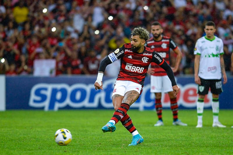 Gabigol perdeu pênalti contra o américa-MG