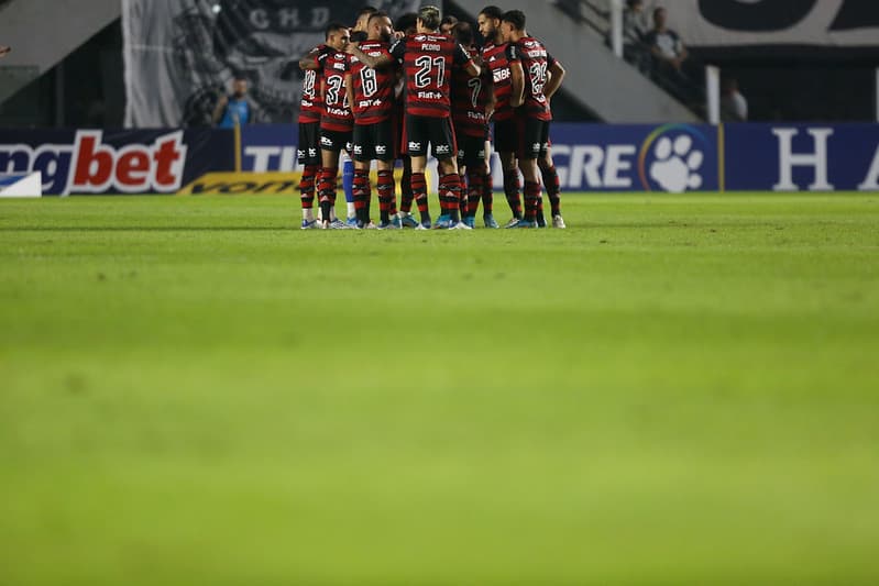 Elenco do flamengo contra o Santos