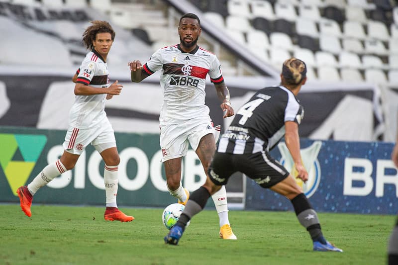 Gerson em Flamengo e Botafogo pelo Brasileirão