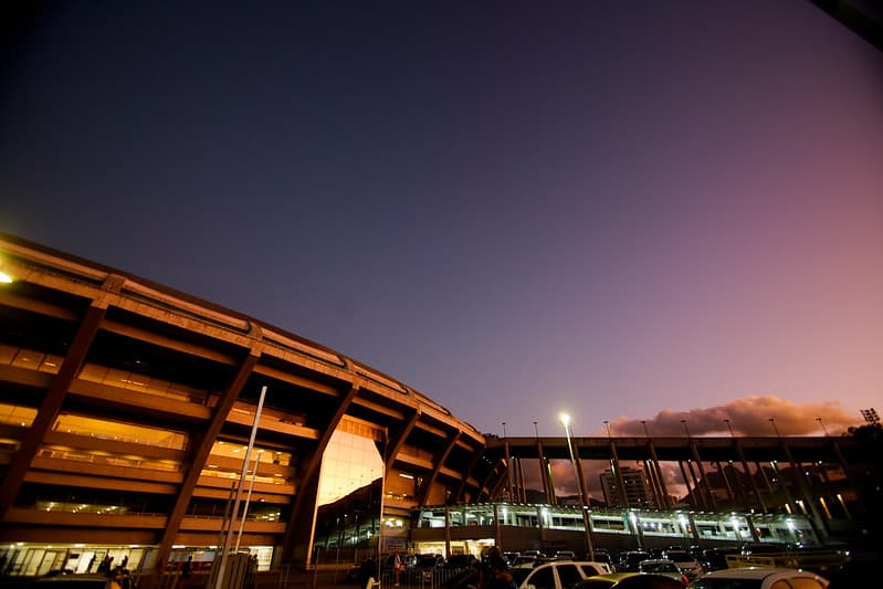 Vista externa do Maracanã.