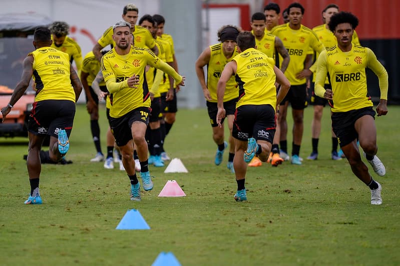 Treino do Flamengo no Ninho do Urubu