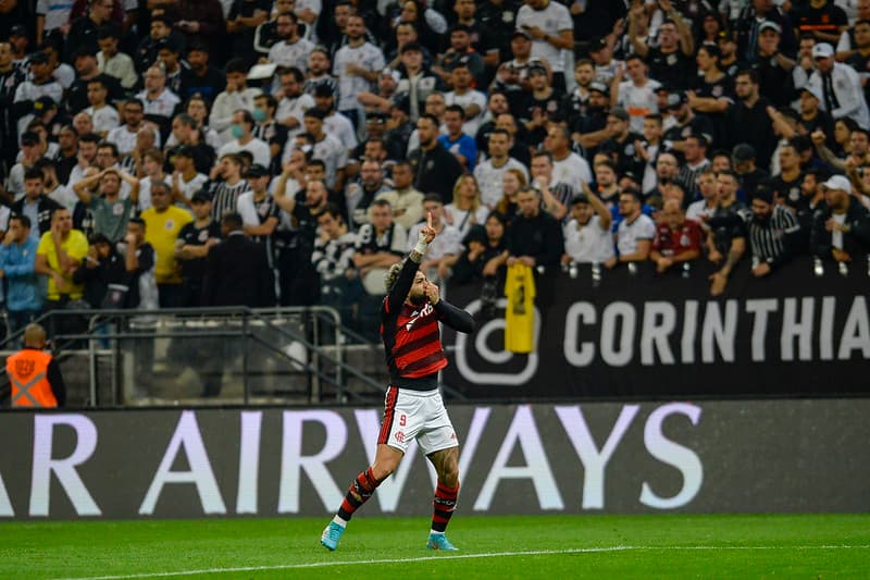 Gabigol contra o Corinthians na Neo Química Arena Foto: Marcelo Cortes / Flamengo