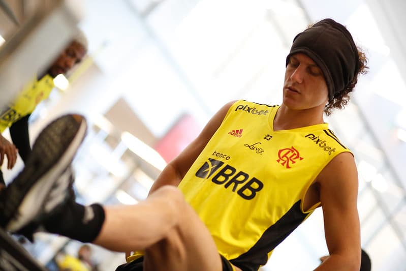 David Luiz treina no Flamengo