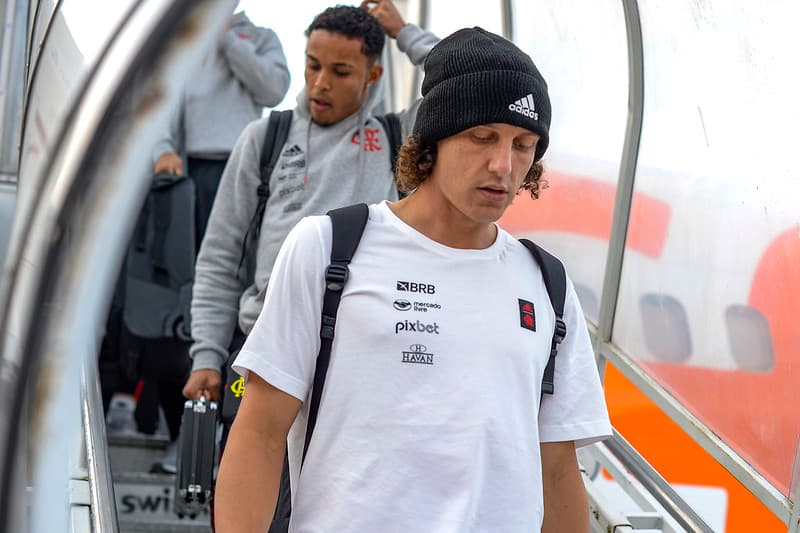David Luiz em desembarque