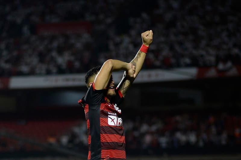 João Gomes comemora gol pelo Flamengo