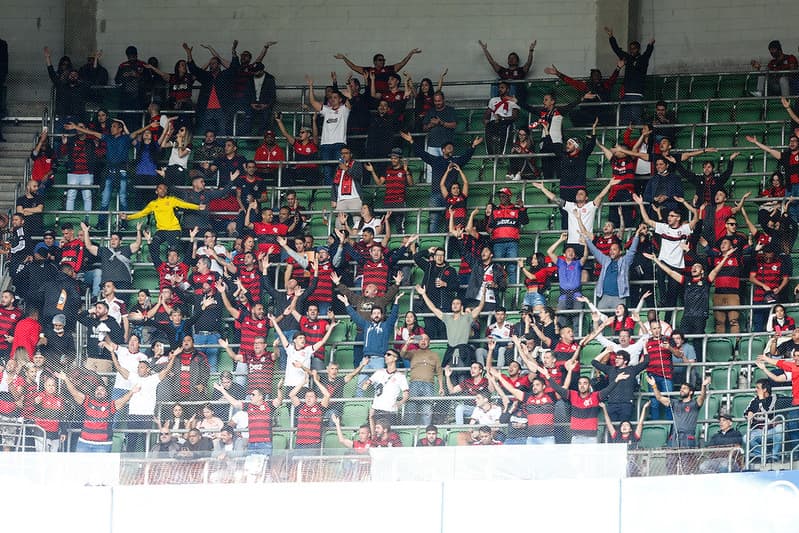 Torcida do Flamengo presente no Allianz