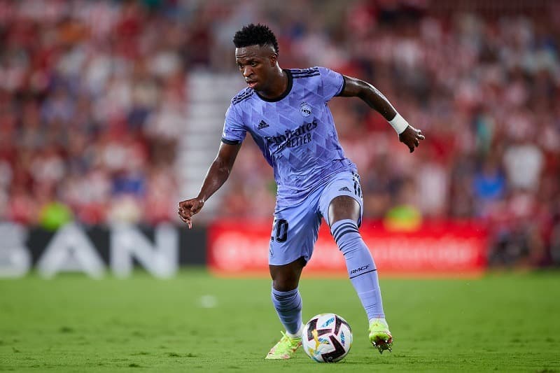 Vinícius Júnior em ação pelo Real Madrid