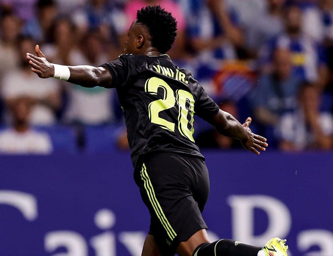 ex-flamengo, vinicius junior comemora gol