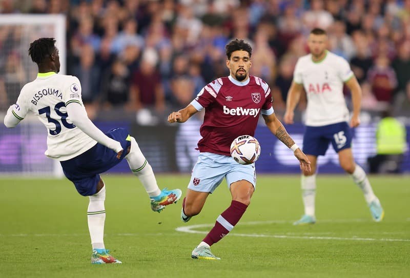 Lucas Paquetá em sua estreia pelo West Ham